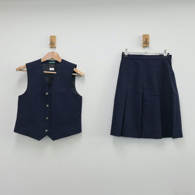 【中古】神奈川県 横浜市立今宿中学校 女子制服 4点（ブレザー・ベスト・スカート）sf014001