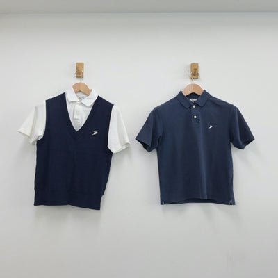 【中古】東京都 桐光学園中学・高等学校 女子制服 3点（シャツ・ニットベスト）sf014007