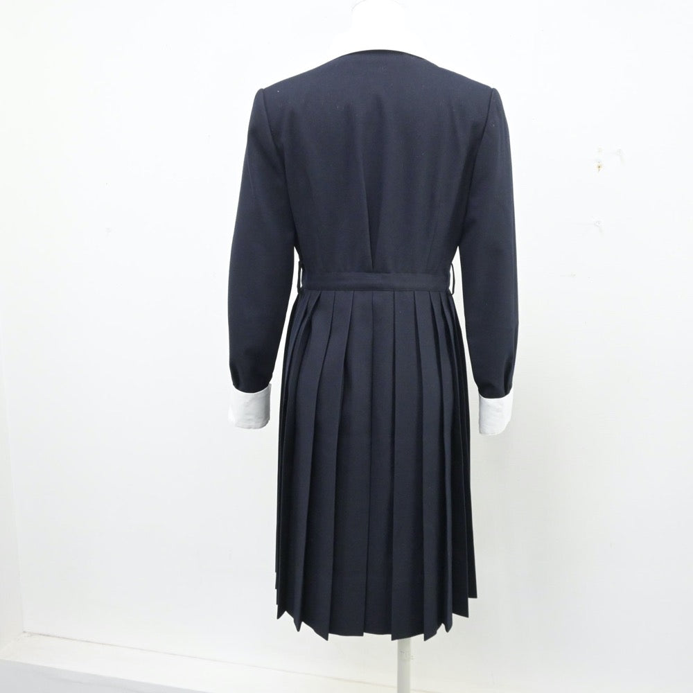 【中古】東京都 山脇学園中学校、高等学校 女子制服 2点（ワンピース・ニット）sf014015