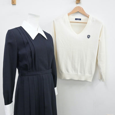 中古制服】東京都 山脇学園中学校、高等学校 女子制服 2点（ワンピース・ニット）sf014015【リサイクル学生服】 | 中古制服通販パレイド