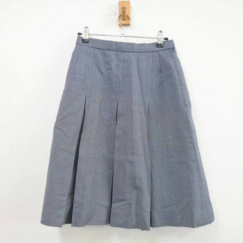 【中古】京都府 京都成安高等学校 女子制服 2点（ニット・スカート）sf014017