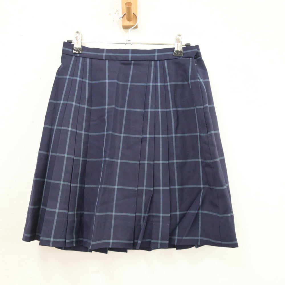 【中古】京都府 京都成安高等学校 女子制服 2点（ニット・スカート）sf014020