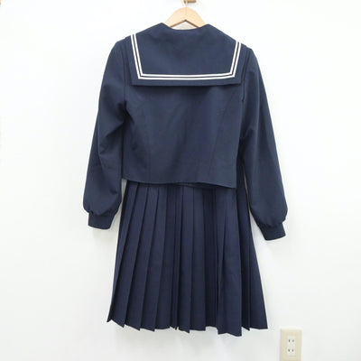 【中古】愛知県 平洲中学校 女子制服 2点（セーラー服・スカート）sf014023