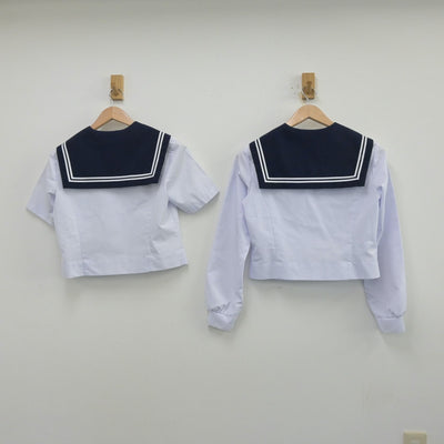 【中古】愛知県 平洲中学校 女子制服 3点（セーラー服・スカート）sf014026