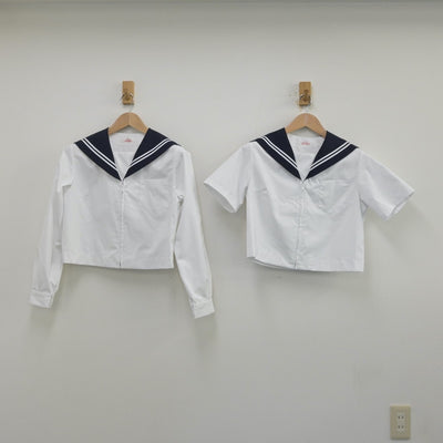 【中古】愛知県 平洲中学校 女子制服 2点（セーラー服）sf014032