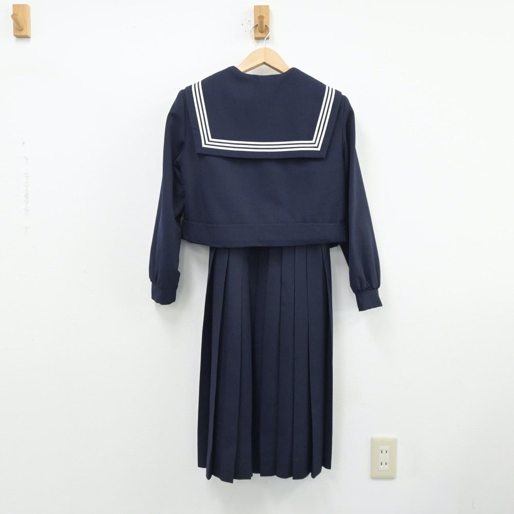 【中古】福岡県 福岡県立京都高等学校 女子制服 2点（セーラー服・ジャンパースカート）sf014033