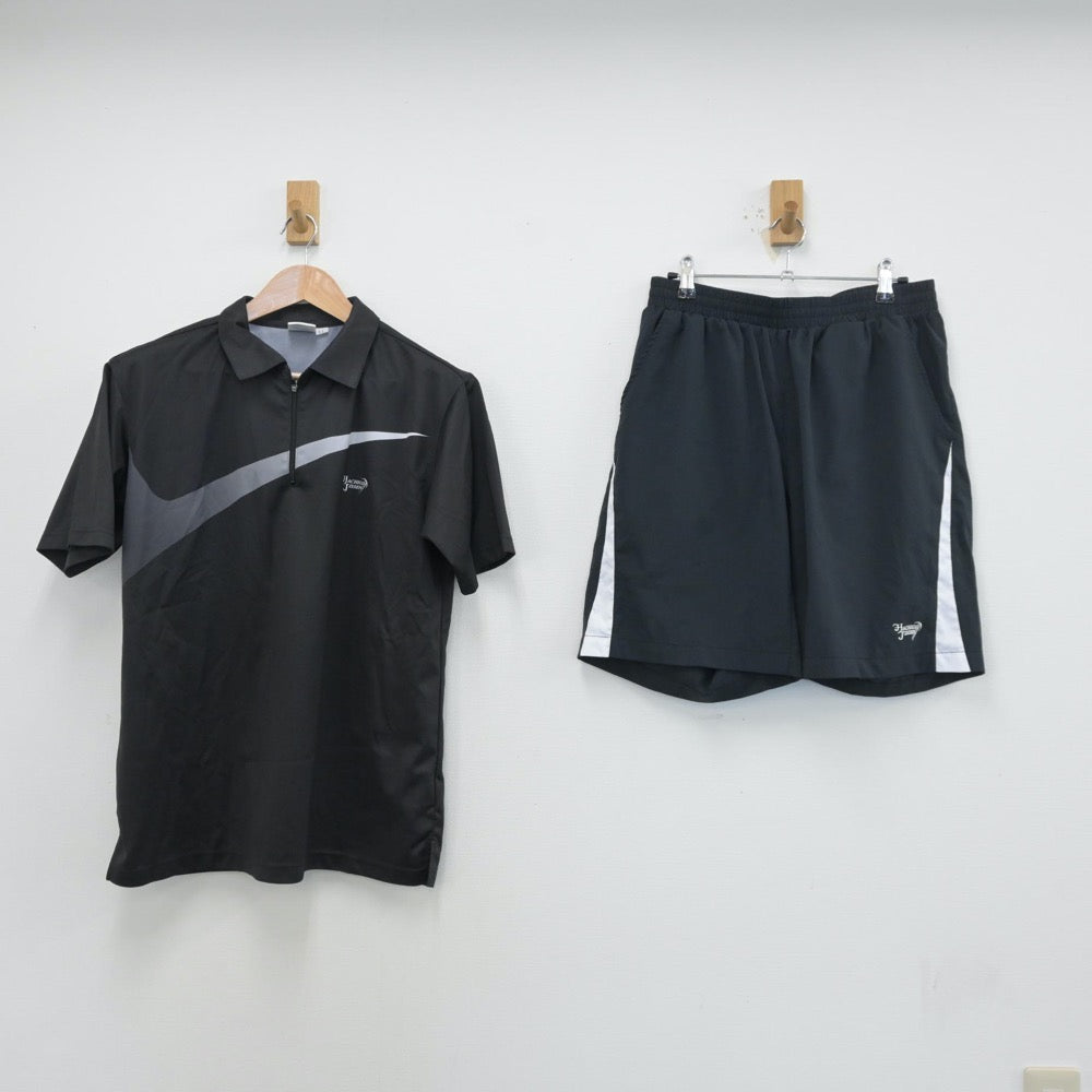 【中古】東京都 八王子実践高等学校/硬式テニス部ユニフォーム 男子制服 2点（部活ユニフォーム 上下）sf014050