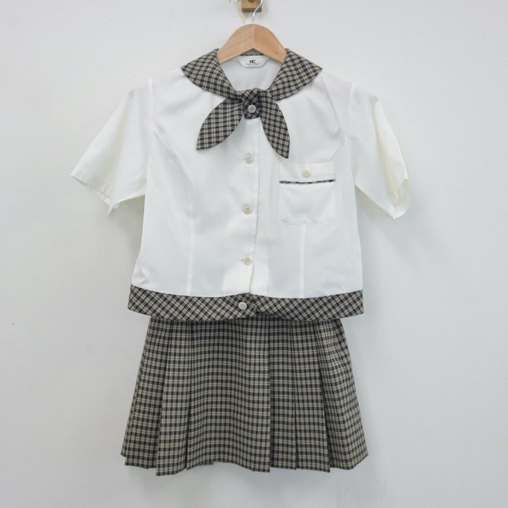 【中古】山形県 鶴岡東高等学校 女子制服 3点（セーラー服・スカート）sf014052