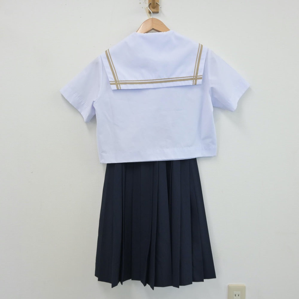 【中古】愛知県 雁が音中学校 女子制服 3点（セーラー服・スカート）sf014060