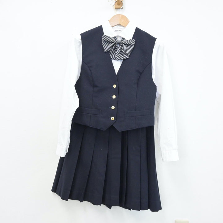 中古制服】茨城県 聖徳大学附属取手聖徳女子高等学校 女子制服 5点（ブレザー・ベスト・シャツ・スカート）sf014065【リサイクル学生服】 |  中古制服通販パレイド