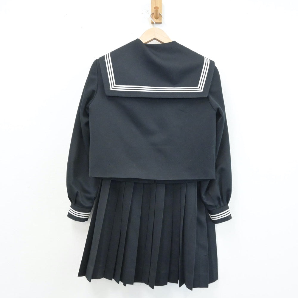 【中古】三重県 三雲中学校 女子制服 3点（セーラー服・スカート）sf014068