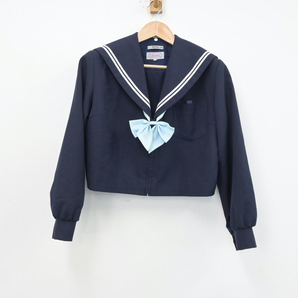 【中古】愛知県 大口町立中学校 女子制服 3点（セーラー服）sf014077