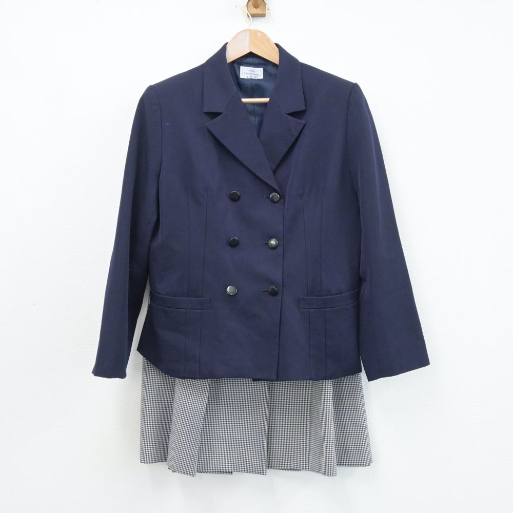 【中古】愛媛県 上浮穴高等学校 女子制服 2点（ブレザー・スカート）sf014081