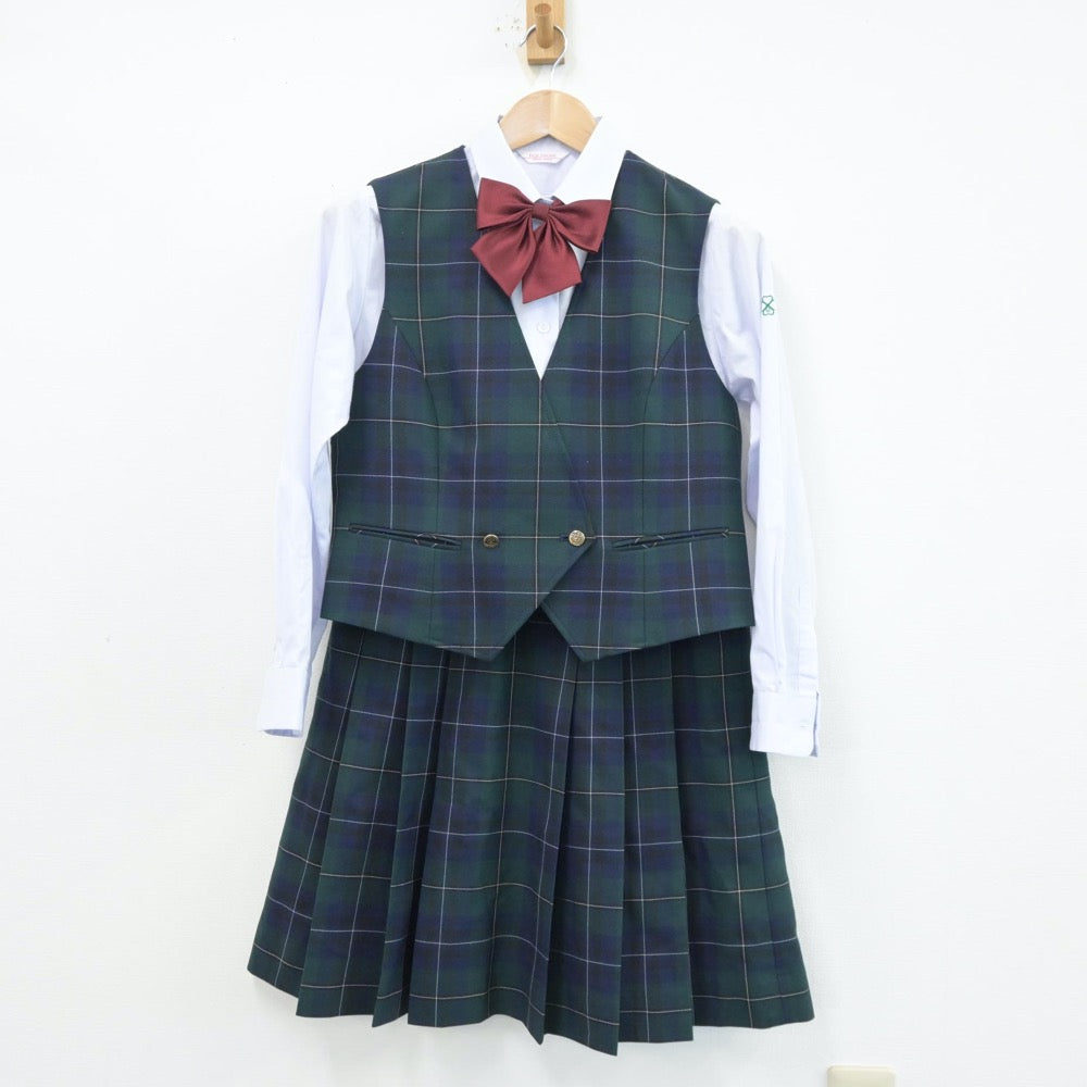 【中古】北海道 札幌第一高等学校 女子制服 6点（ブレザー・シャツ・ベスト・スカート）sf014088