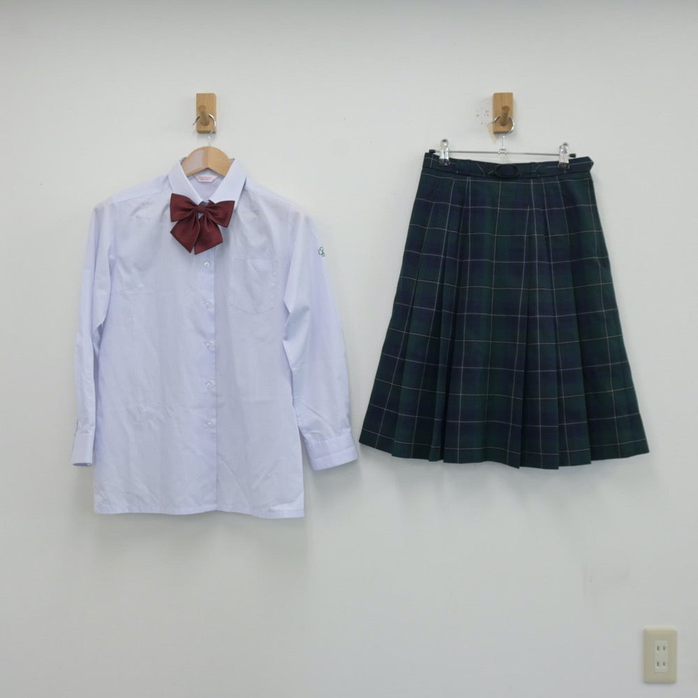 【中古】北海道 札幌第一高等学校 女子制服 6点（ブレザー・シャツ・ベスト・スカート）sf014088