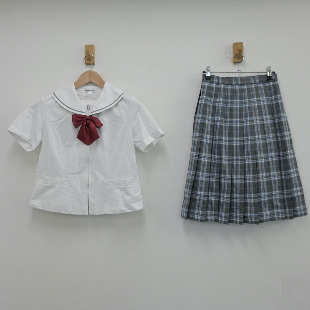 【中古】大阪府 梅花女子高等学校 女子制服 4点（シャツ・スカート）sf014096