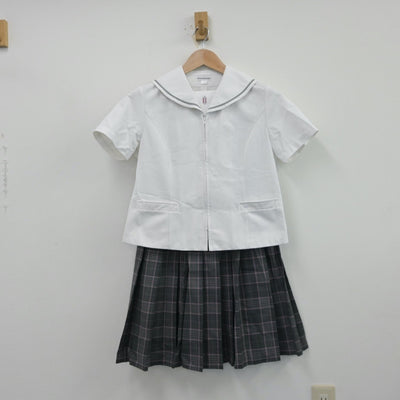 【中古】大阪府 梅花女子高等学校 女子制服 2点（シャツ・スカート）sf014097