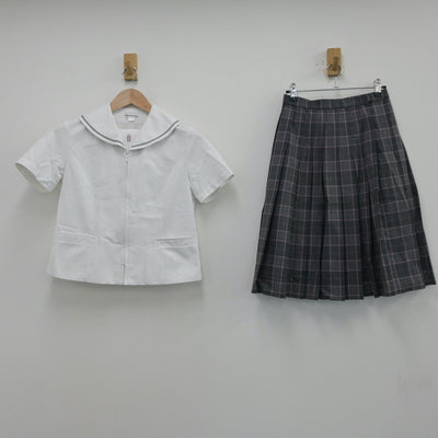 【中古】大阪府 梅花女子高等学校 女子制服 2点（シャツ・スカート）sf014097