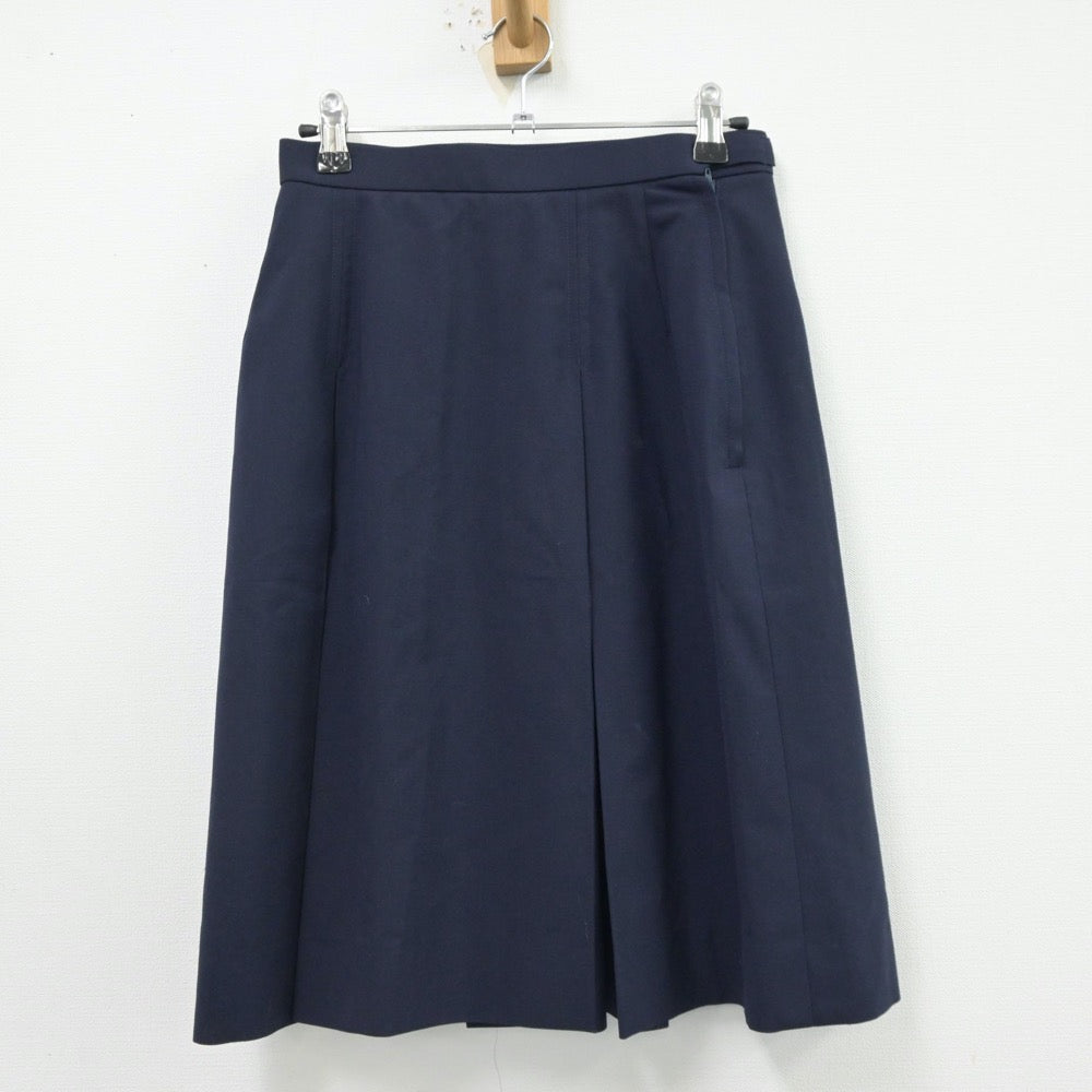 【中古】東京都 緑中学校 女子制服 2点（ベスト・スカート）sf014105