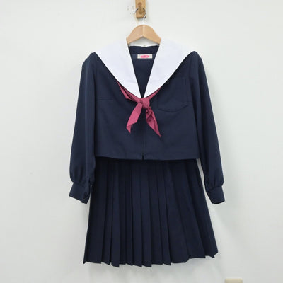 【中古】愛知県 上郷中学校 女子制服 3点（セーラー服・スカート）sf014107