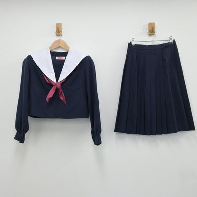 【中古】愛知県 上郷中学校 女子制服 3点（セーラー服・スカート）sf014107