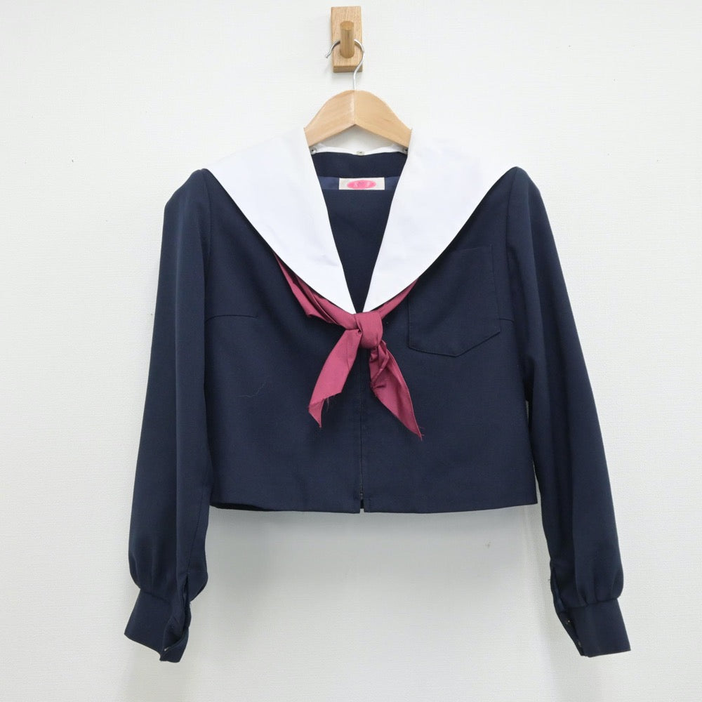 【中古】愛知県 上郷中学校 女子制服 3点（セーラー服・スカート）sf014107