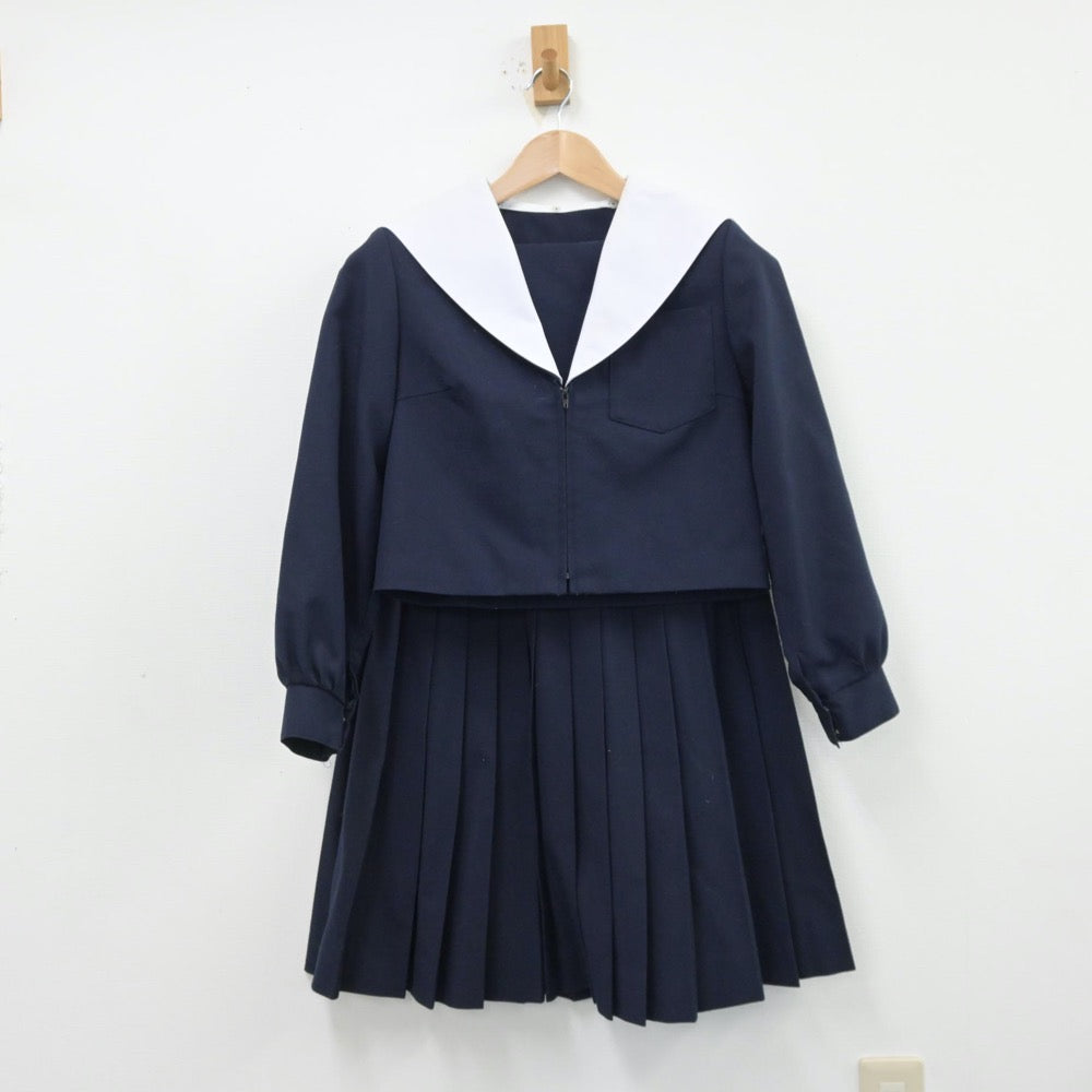 【中古】愛知県 上郷中学校 女子制服 2点（セーラー服・スカート）sf014108