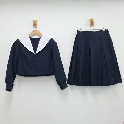 【中古】愛知県 上郷中学校 女子制服 2点（セーラー服・スカート）sf014108