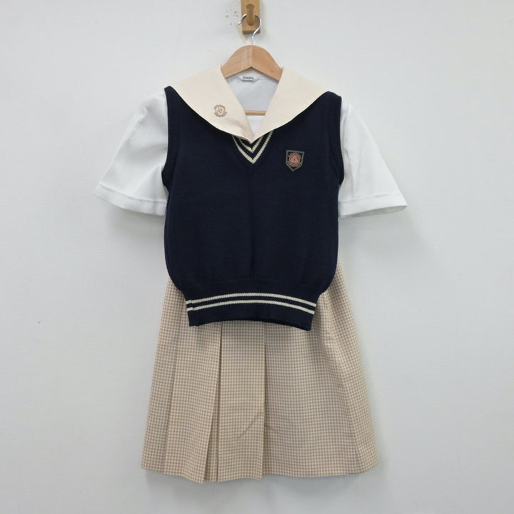 【中古制服】愛媛県 松山東雲高等学校 女子制服 6点（セーラー服・ニットベスト・スカート）sf014109【リサイクル学生服】 | 中古制服通販パレイド