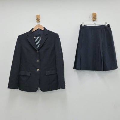 【中古】滋賀県 長浜高等学校 女子制服 4点（ブレザー・スカート・スカート）sf014112