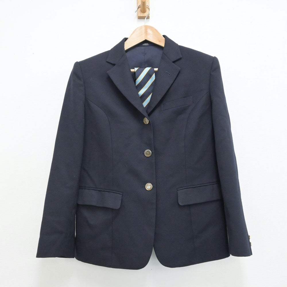 【中古】滋賀県 長浜高等学校 女子制服 4点（ブレザー・スカート・スカート）sf014112