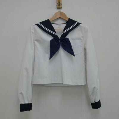 【中古】北海道 沼ノ端中学校 女子制服 3点（セーラー服・スカート）sf014114