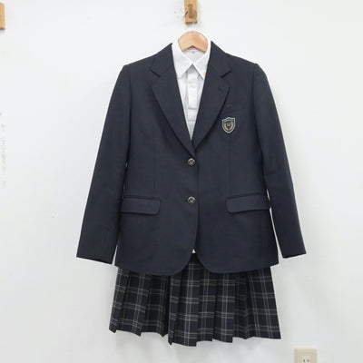 【中古】兵庫県 広陵中学校 女子制服 3点（ブレザー・シャツ・スカート）sf014120