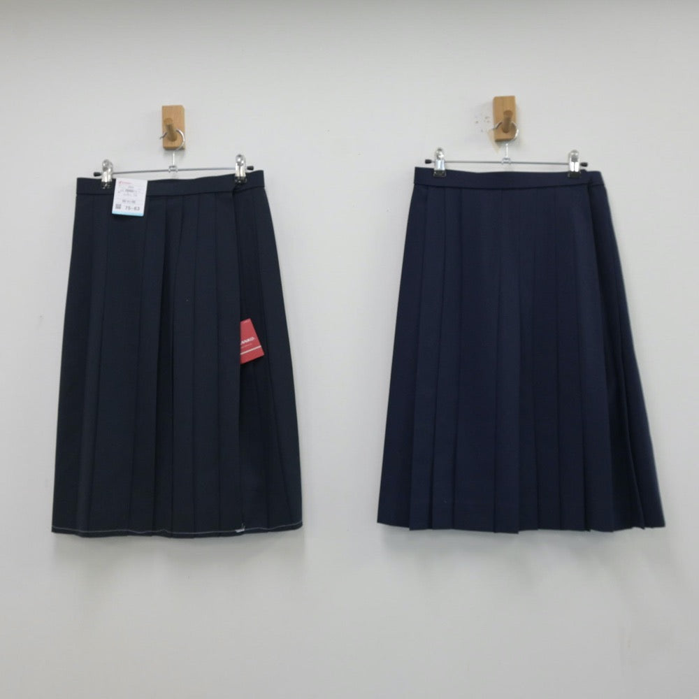 【中古】静岡県 御前崎中学校 女子制服 2点（スカート・スカート）sf014126