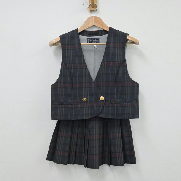 【中古制服】岐阜県 羽島高等学校 女子制服 2点（ベスト・スカート）sf014128【リサイクル学生服】 | 中古制服通販パレイド