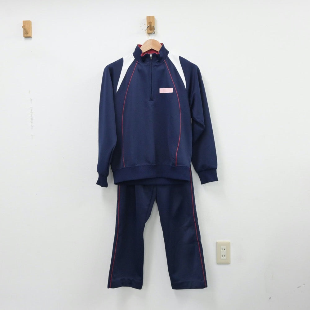 【中古】東京都 葛西第三中学校 女子制服 2点（ジャージ 上・ジャージ 下）sf014136