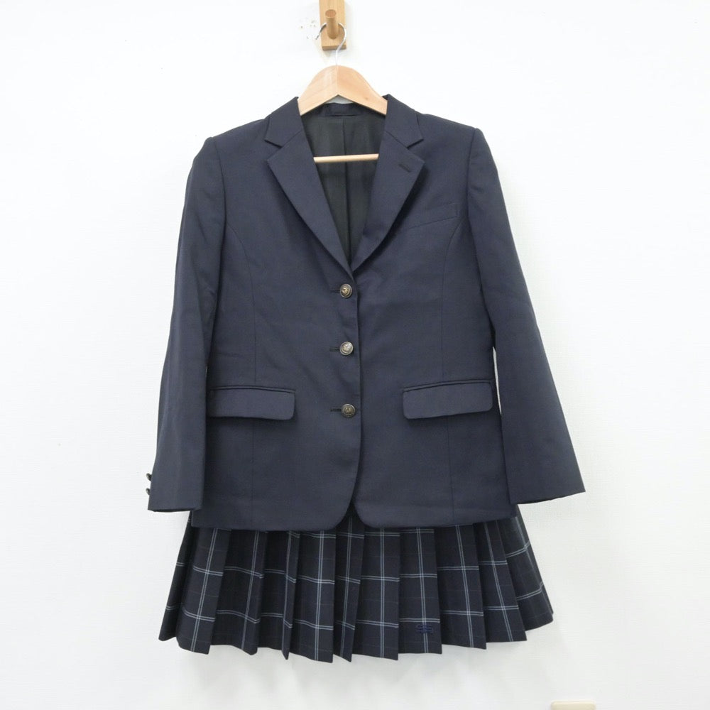 【中古】東京都 芝商業高等学校 女子制服 3点（ブレザー・スカート）sf014139