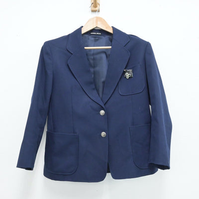 【中古】東京都 緑中学校 女子制服 4点（ブレザー・ジャンパースカート）sf014146