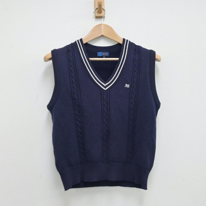 中古制服】愛知県 岩津高等学校 女子制服 2点（ニットベスト