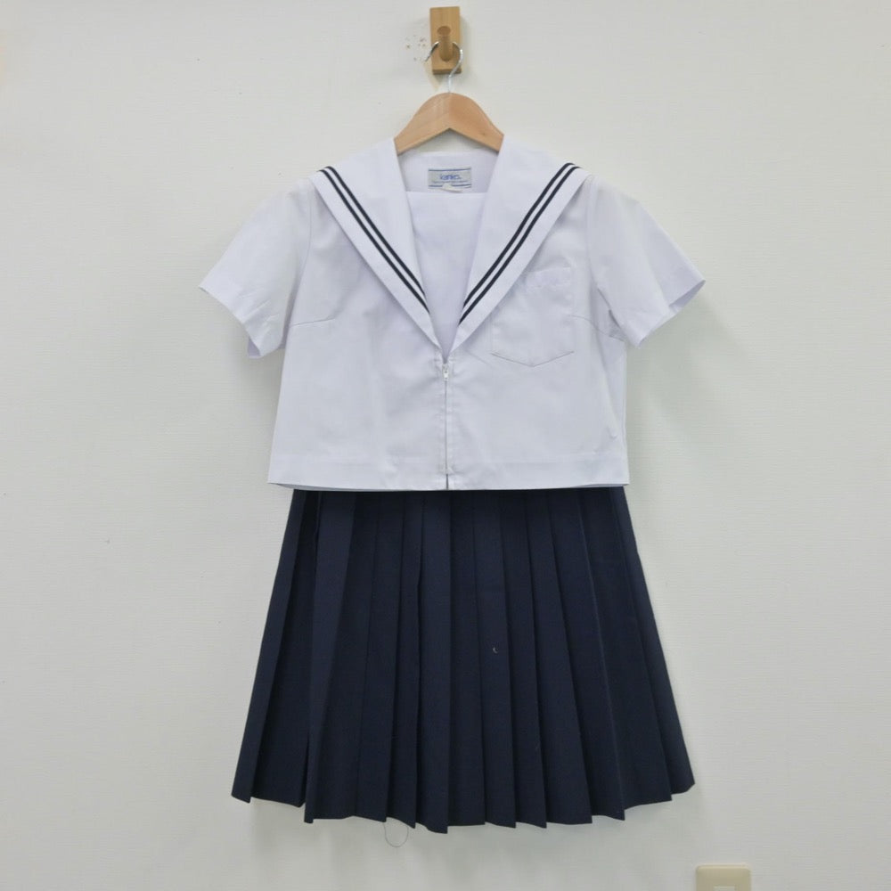 【中古】愛知県 上郷中学校 女子制服 3点（セーラー服・スカート）sf014150