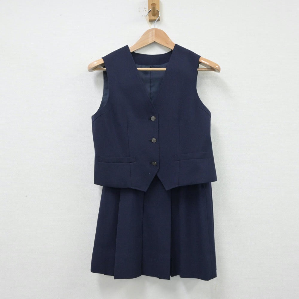 【中古】神奈川県 日野南中学校 女子制服 3点（ブレザー・ベスト・スカート）sf014162