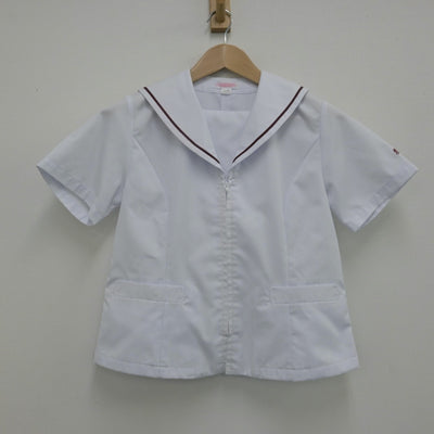 【中古】茨城県 常総学院高等学校 女子制服 3点（セーラー服・セーラー服・スカート）sf014166