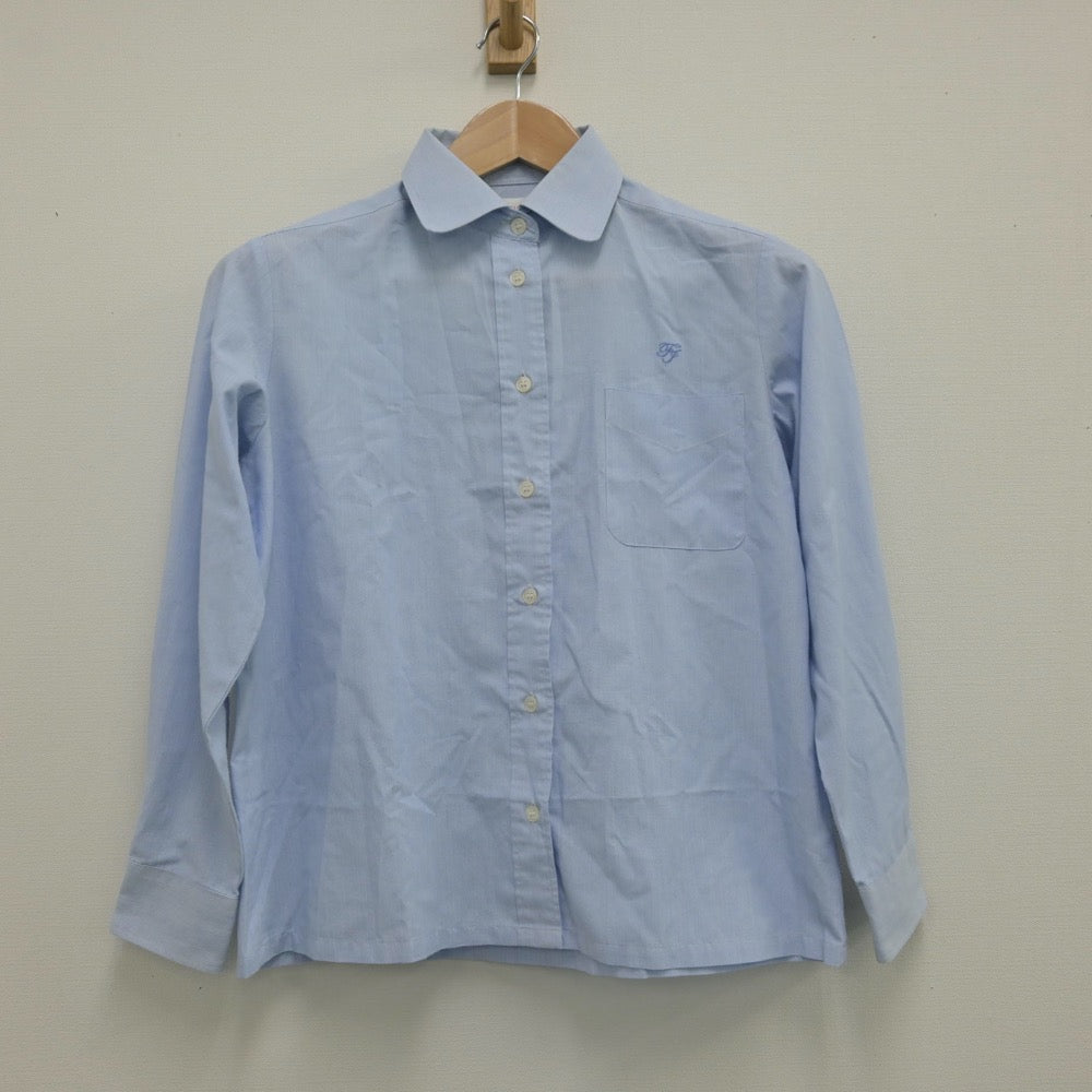 【中古】広島県 福山中学校 女子制服 2点（シャツ・ニット）sf014174