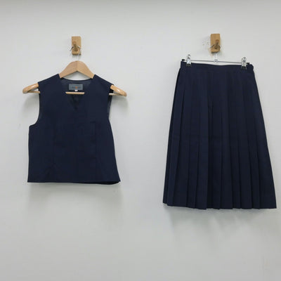 【中古】埼玉県 朝霞第三中学校 女子制服 3点（ブレザー・ベスト・スカート）sf014176