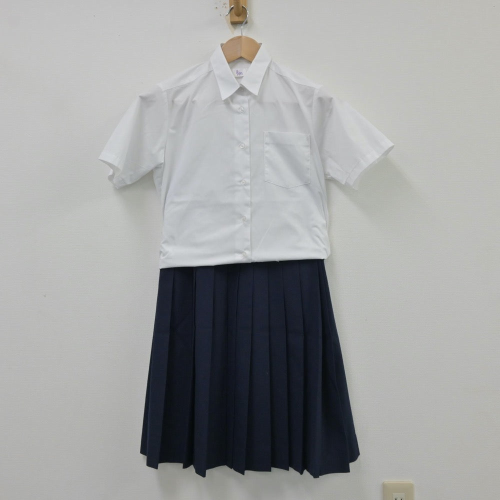 【中古】埼玉県 朝霞第三中学校 女子制服 3点（シャツ・ベスト・スカート）sf014177