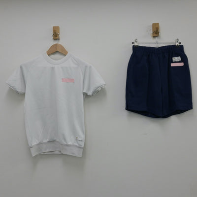 【中古】埼玉県 朝霞第三中学校 女子制服 2点（体操服 上・体操服 下）sf014178