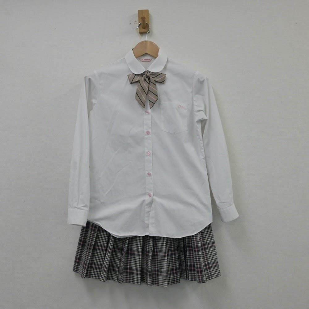 【中古】東京都 日本体育大学桜華高等学校 女子制服 5点（ブレザー・シャツ・ニット・スカート）sf014179