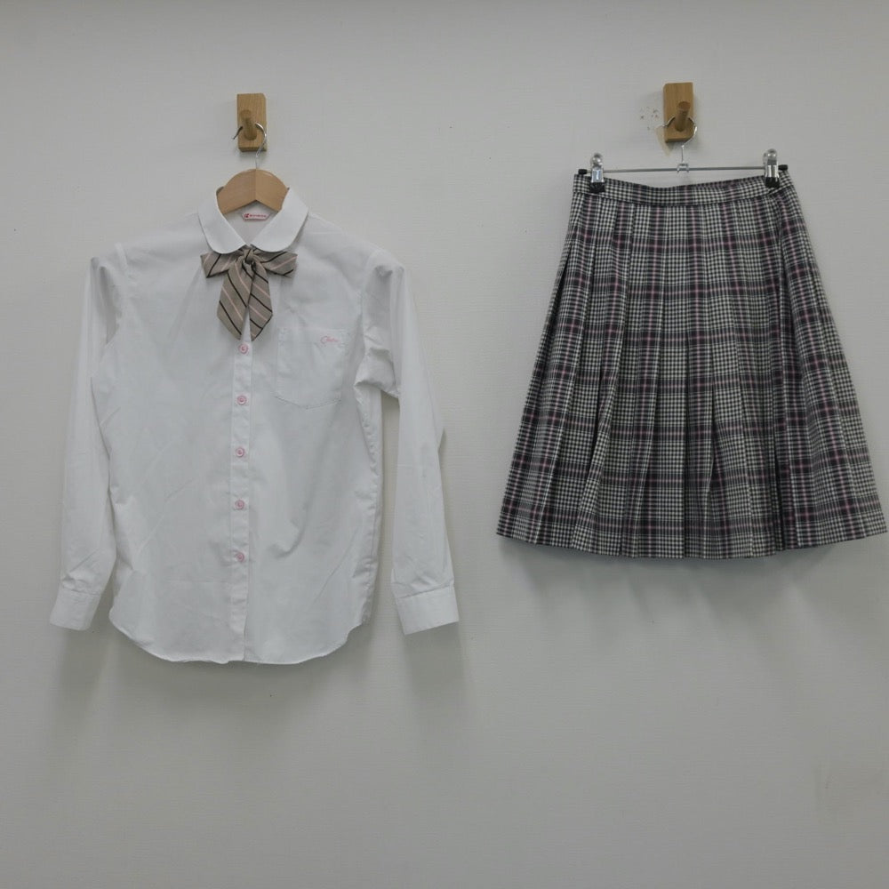 【中古】東京都 日本体育大学桜華高等学校 女子制服 5点（ブレザー・シャツ・ニット・スカート）sf014179