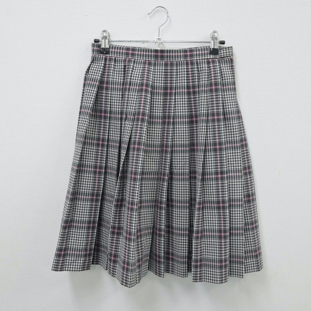 【中古】東京都 日本体育大学桜華高等学校 女子制服 3点（シャツ・ニットベスト・スカート）sf014180