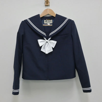 【中古】石川県 浅野川中学校 女子制服 4点（セーラー服・スカート）sf014184